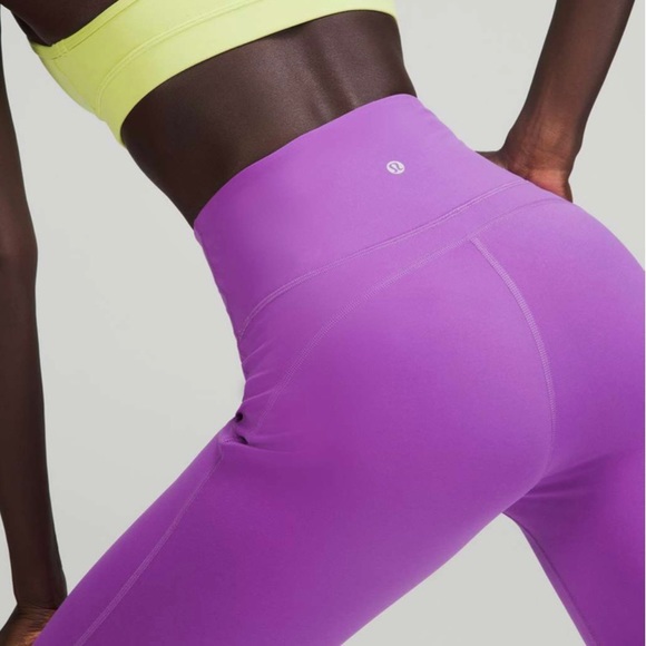 NEW Lululemon Size 10 Groove Super High Rise Flared Pant *Nulu Moonlit Magenta - Picture 3 of 10